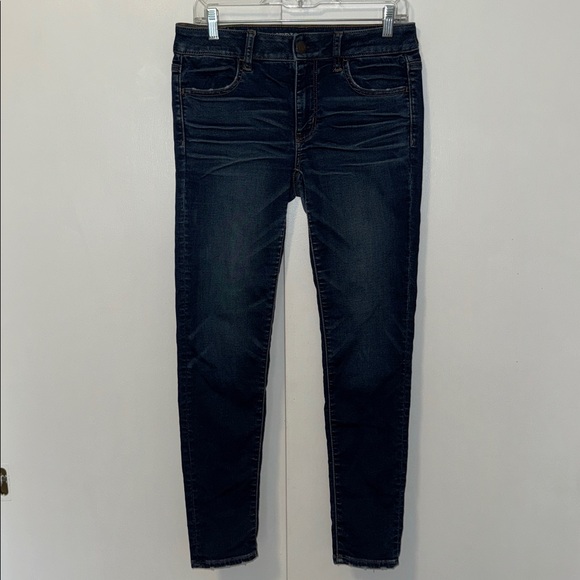 American Eagle Super Stretch Jeggings Jeans Dark Wash Women’s 8 - Picture 1 of 9